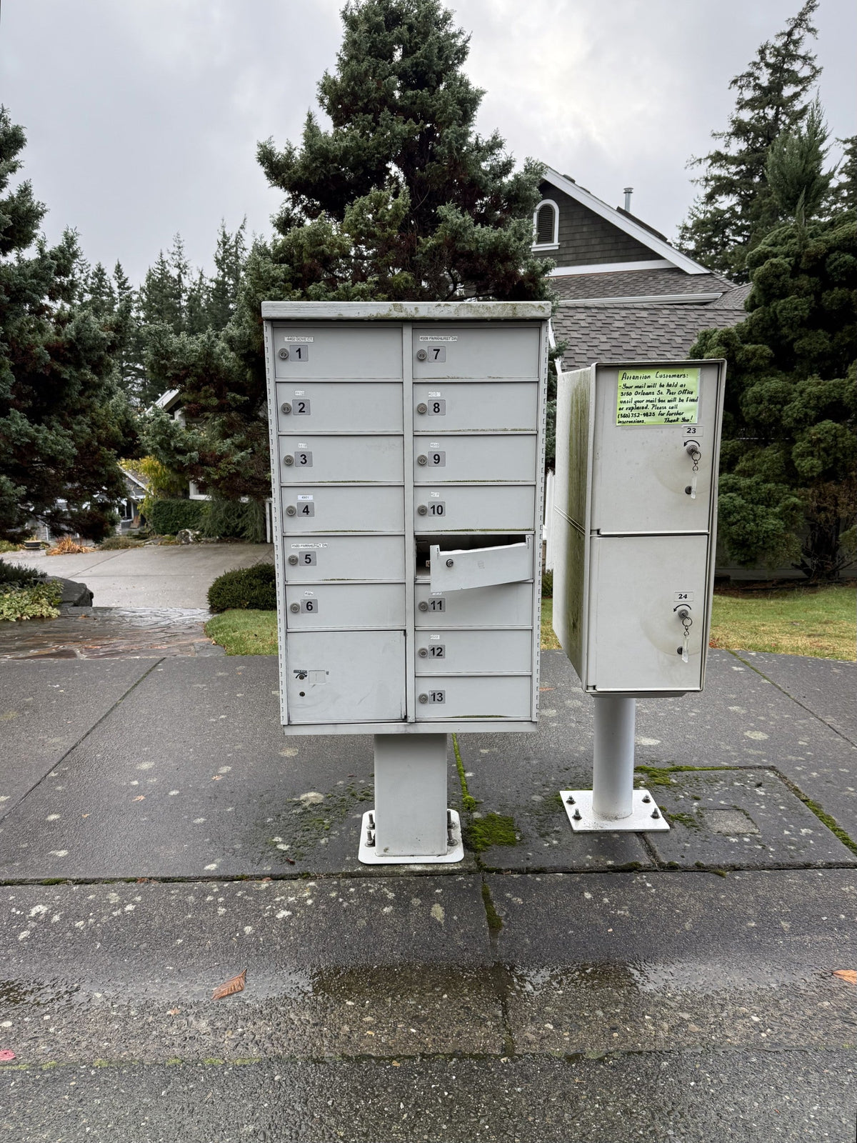 Replacing a Broken Into Neighborhood Cluster Mailbox Unit (CBU)