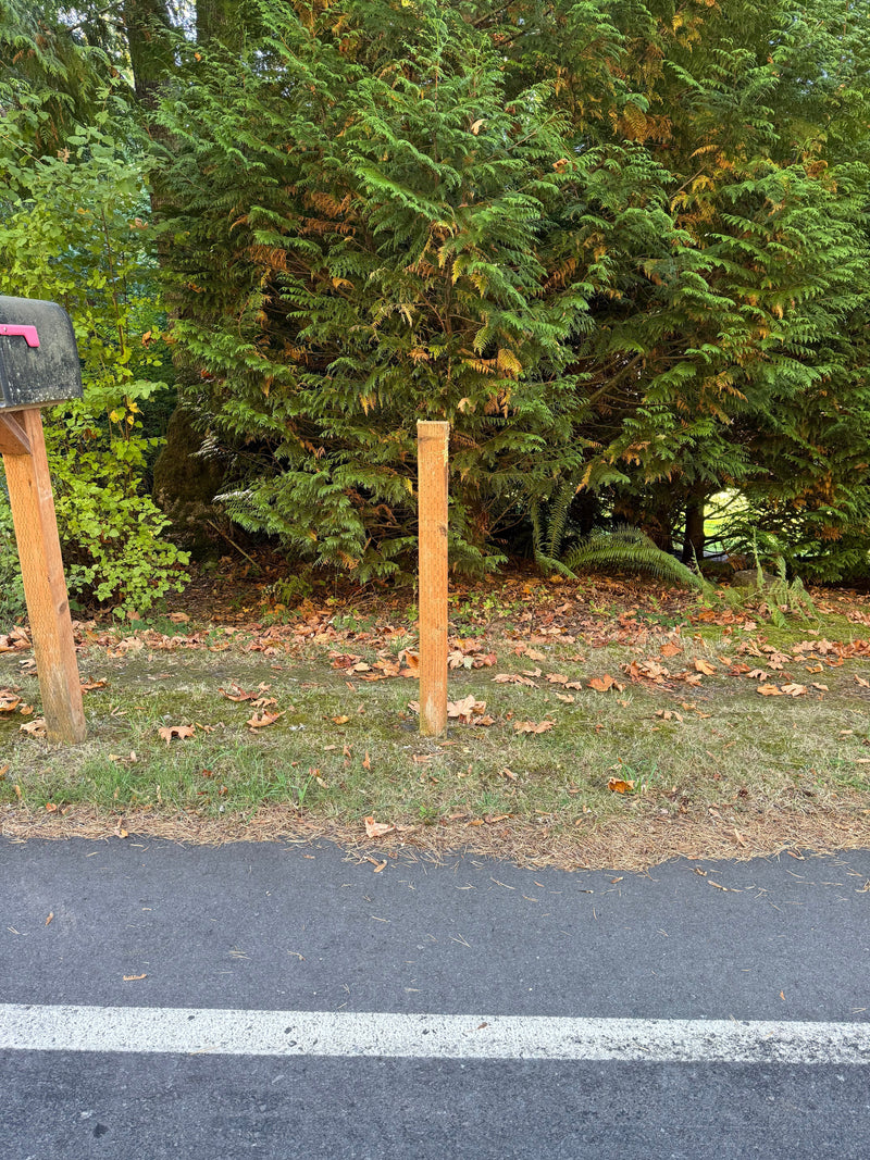 Replacing a Stolen Mailbox With a Steel Post and Locking Mailbox