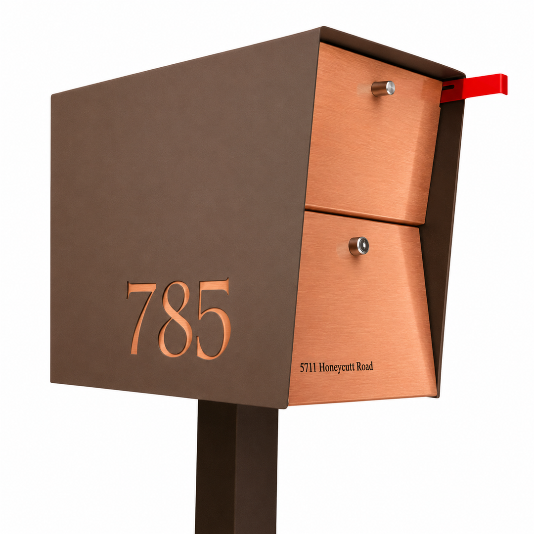 UpTown Box Locking Package Dropbox - Coconut Exterior Color