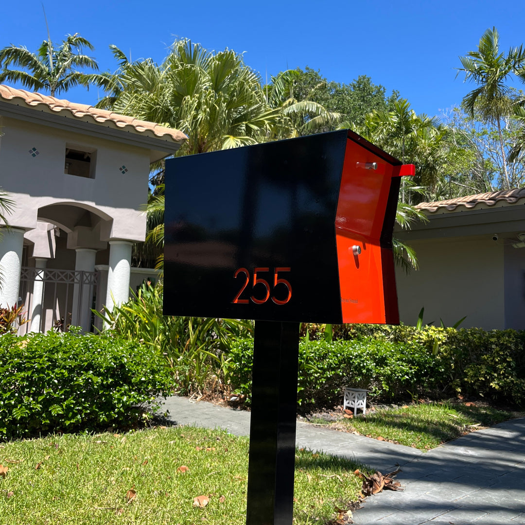 The Retrobox Locking Package Dropbox in - Black Exterior Color