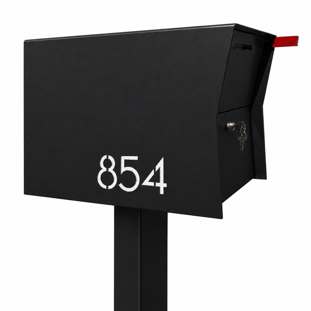 The Retrobox Locking Package Dropbox in - Black Exterior Color