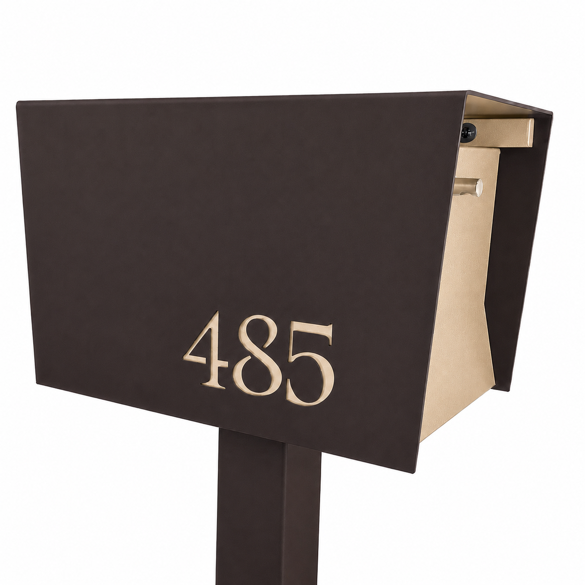 Uptown Box Modern Mailbox, Coconut, photo 22 of 27