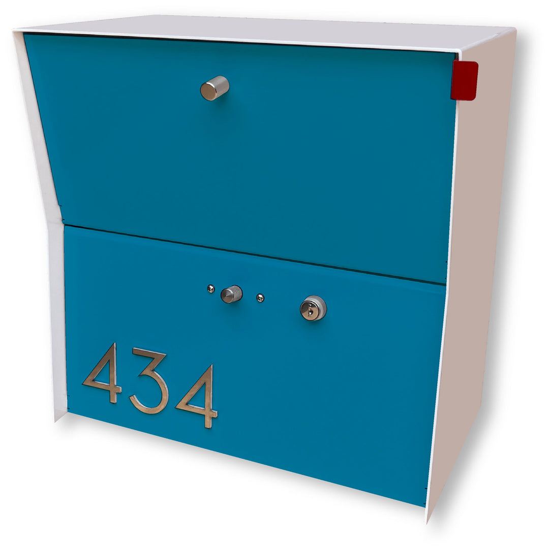 Locking Package Wall Mount Mailbox - White