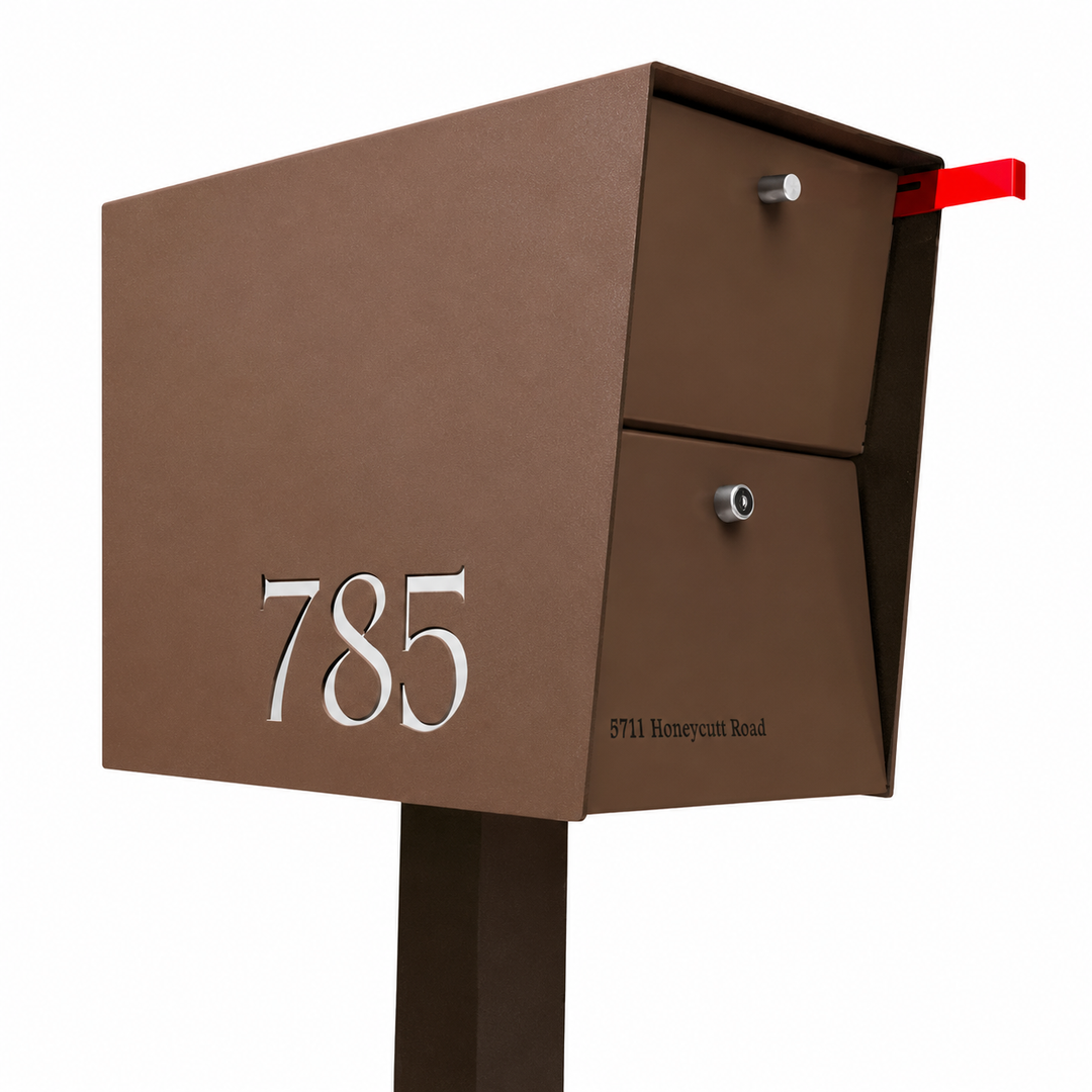 UpTown Box Locking Package Dropbox - Coconut Exterior Color