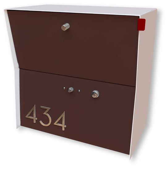 Locking Package Wall Mount Mailbox - White
