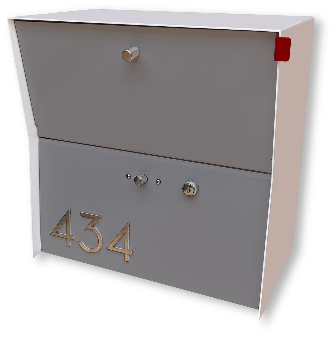 Locking Package Wall Mount Mailbox - White