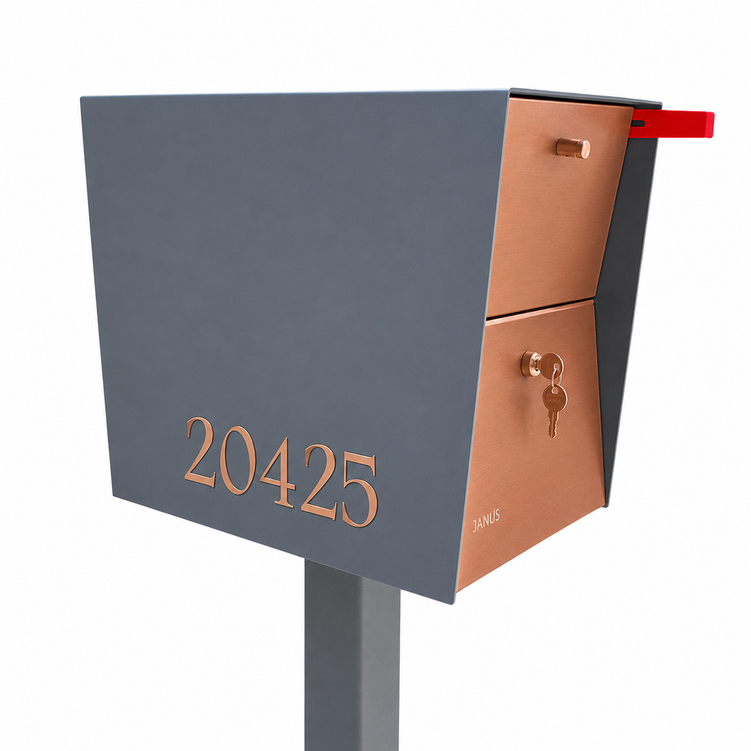 UpTown Box Locking Package Box - Gray Exterior Color