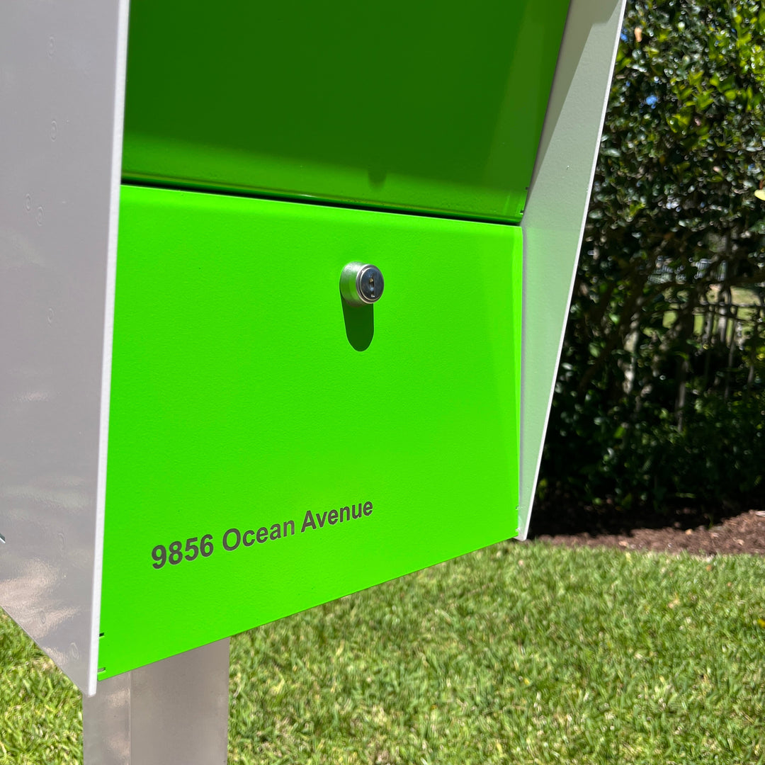 The Retrobox Locking Package Dropbox in - Black Exterior Color