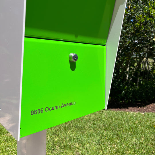 The Retrobox Locking Package Dropbox in - Black Exterior Color