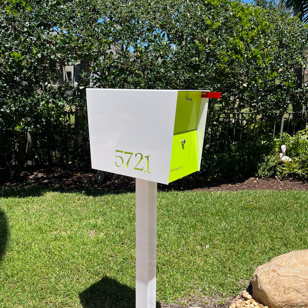The UpTown Box Locking Package Dropbox in - White Exterior Color