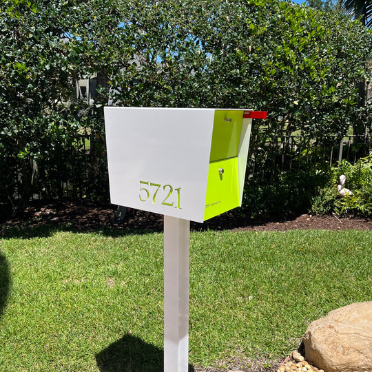 The UpTown Box Locking Package Dropbox in - White Exterior Color