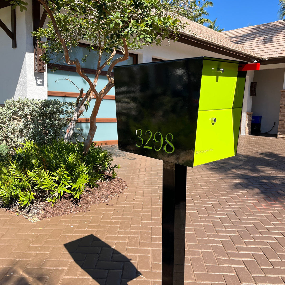 The UpTown Box Locking Package Dropbox  - Black Exterior Color