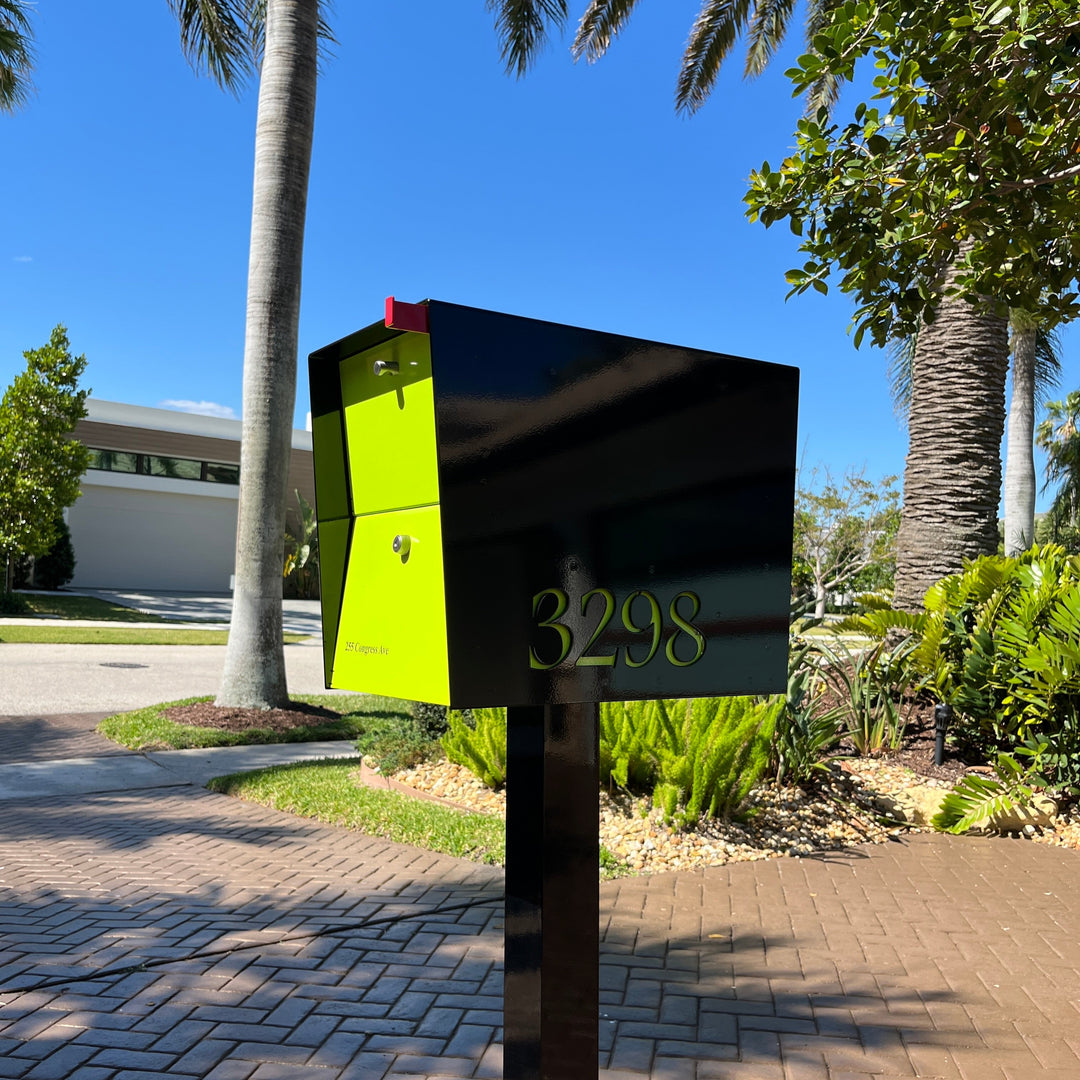 The UpTown Box Locking Package Dropbox  - Black Exterior Color