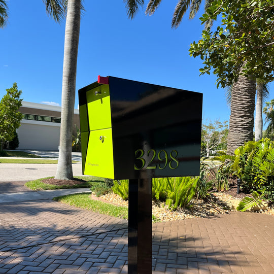 The UpTown Box Locking Package Dropbox  - Black Exterior Color