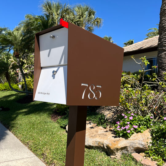 UpTown Box Locking Package Dropbox - Coconut Exterior Color