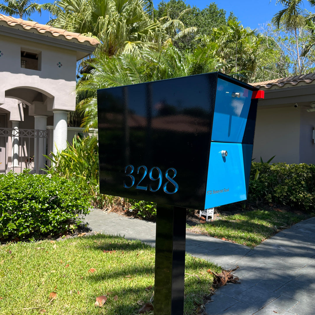 The UpTown Box Locking Package Dropbox  - Black Exterior Color