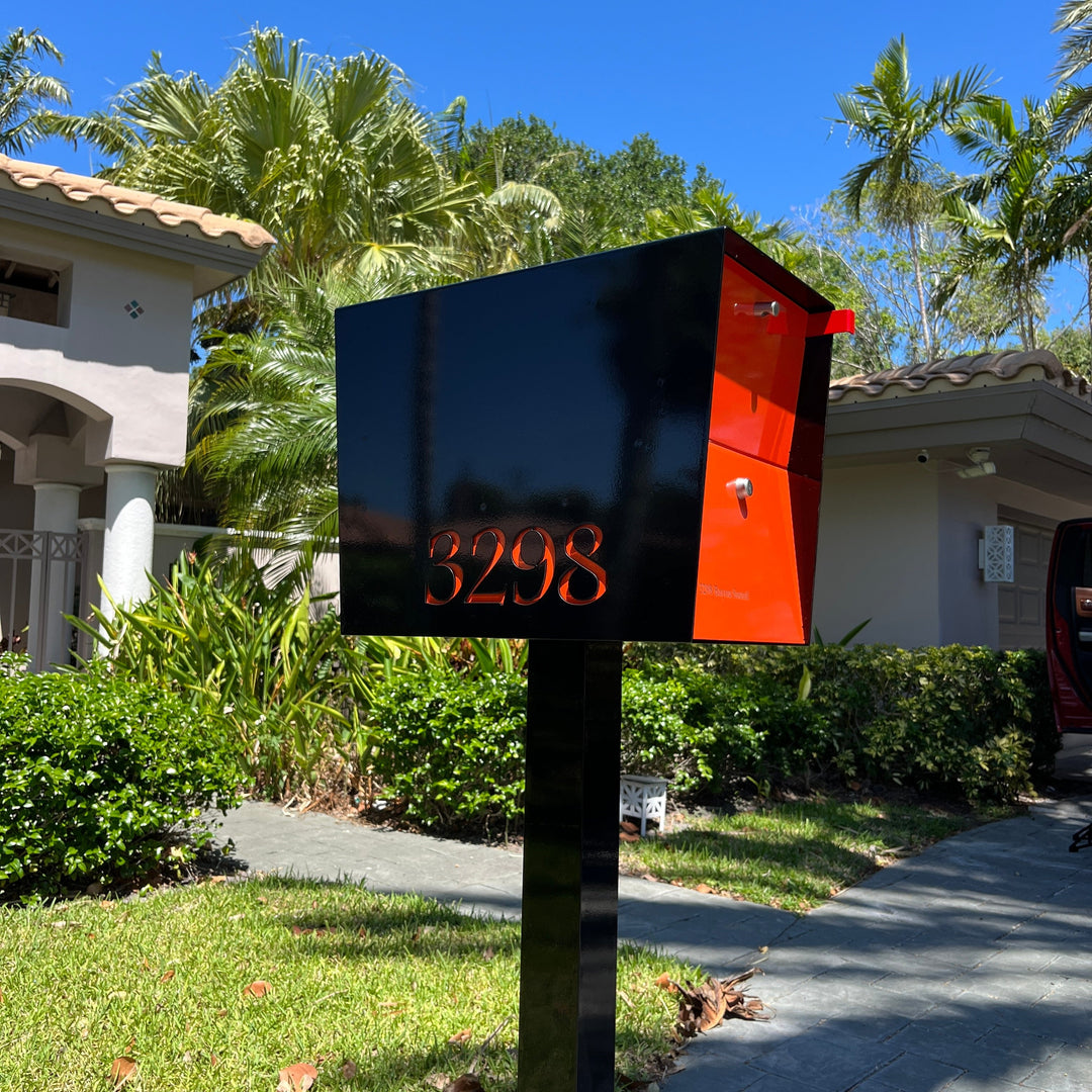 The UpTown Box Locking Package Dropbox  - Black Exterior Color