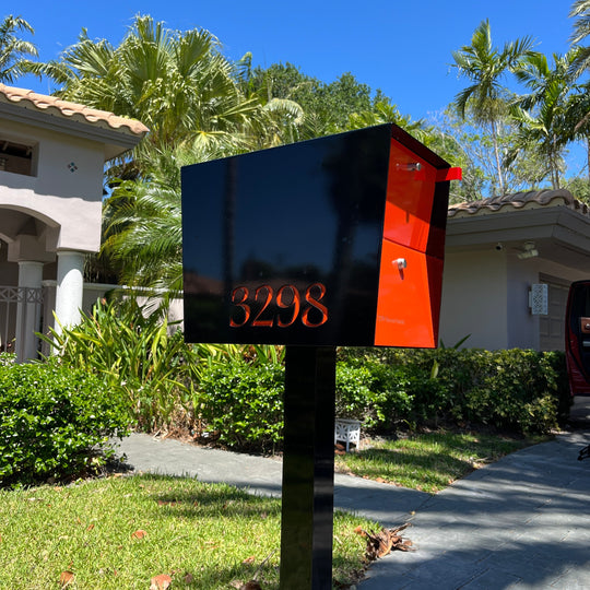 The UpTown Box Locking Package Dropbox  - Black Exterior Color