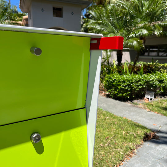 The Retrobox Locking Package Dropbox in - Gray Exterior Color