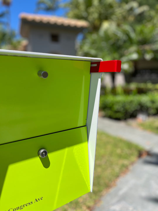 The Retrobox Locking Package Dropbox in - Black Exterior Color