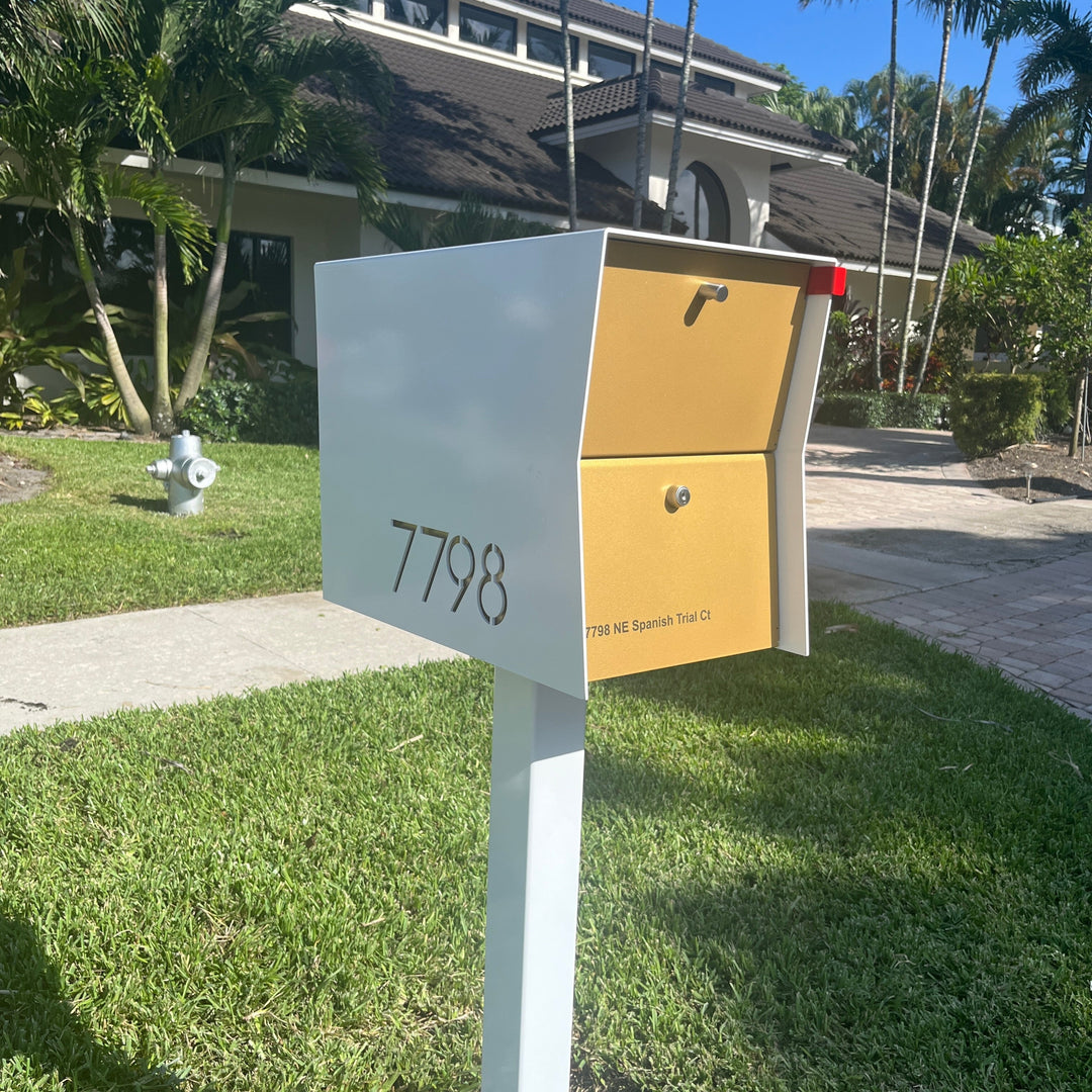 The Retrobox Locking Package Dropbox - White Exterior Color