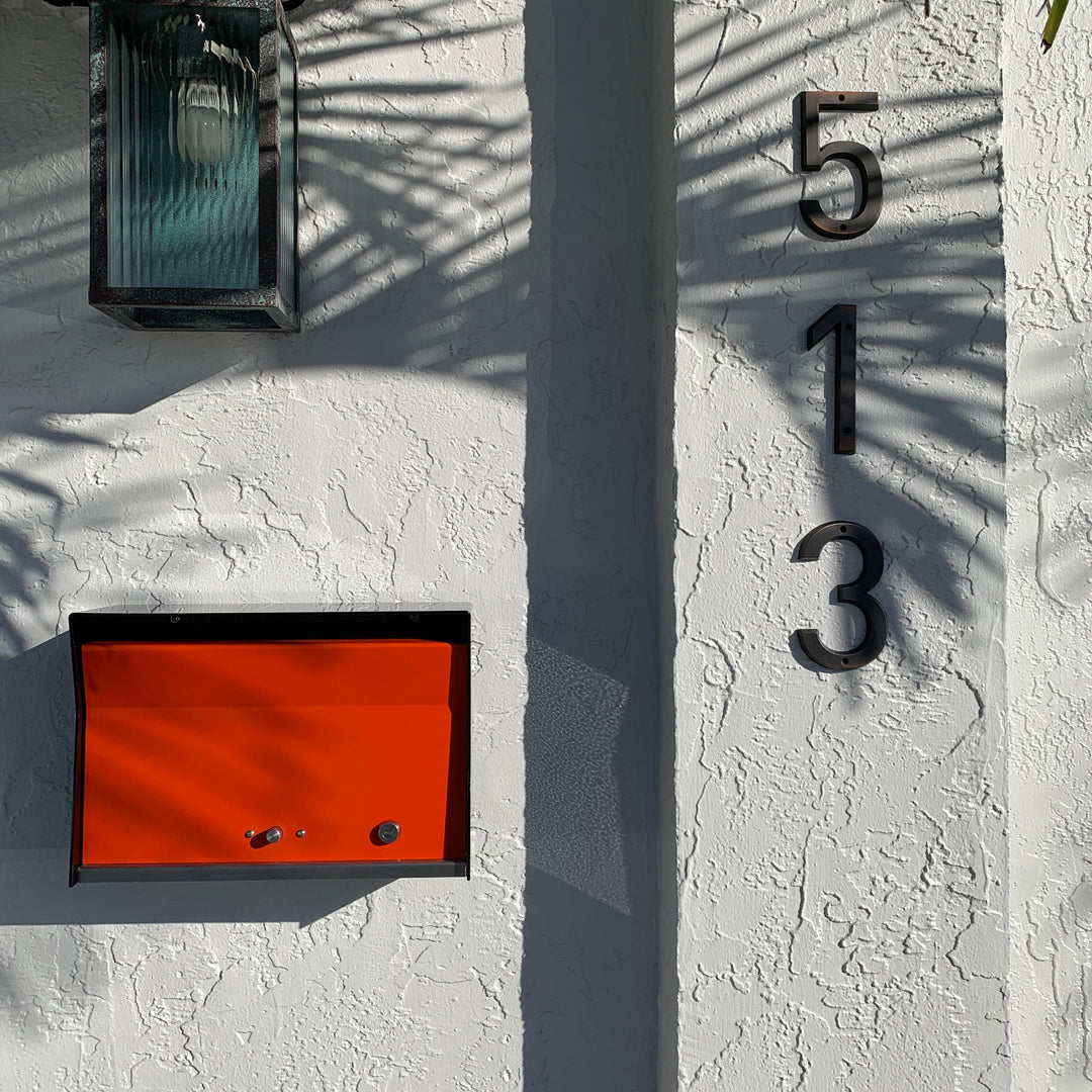 Locking Wall Mount Mailbox - Matte Black