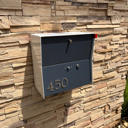 Locking Package Wall Mount Mailbox - White
