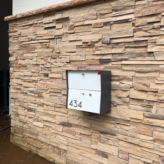 RetroBox Locking Small Package Wall Mounted Mailbox