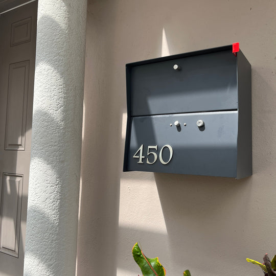 RetroBox Locking Small Package Wall Mounted Mailbox