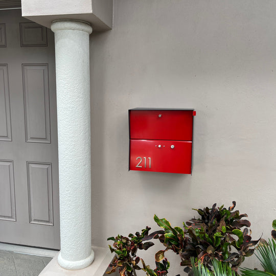 Locking Package Wall Mount Mailbox - Matte Black