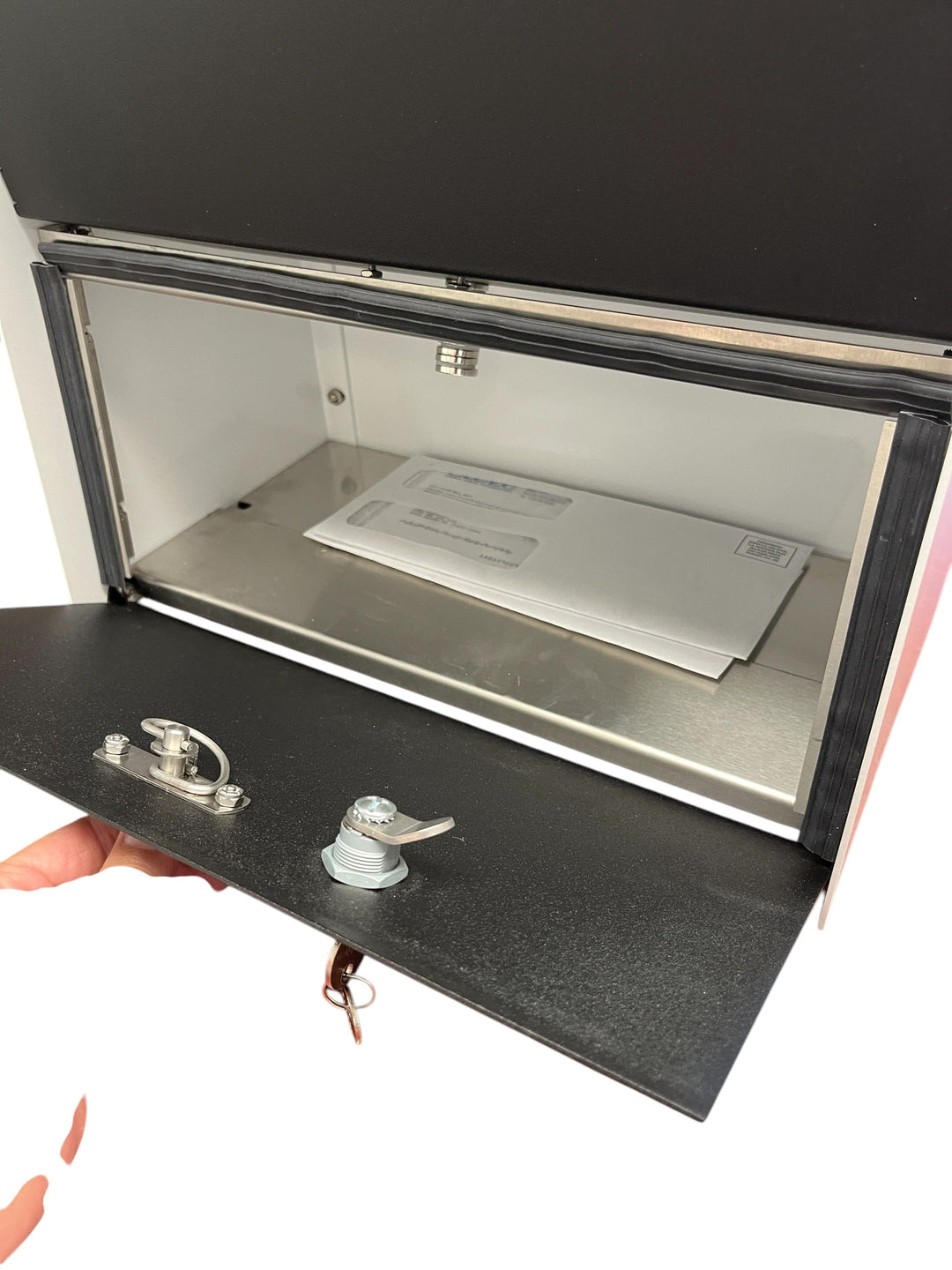 RetroBox Locking Small Package Wall Mounted Mailbox