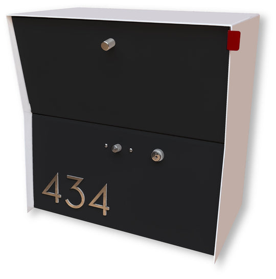 Locking Package Wall Mount Mailbox - White
