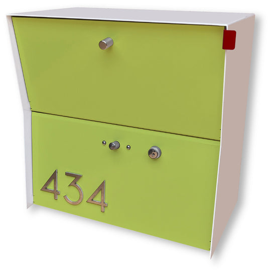 Locking Package Wall Mount Mailbox - White