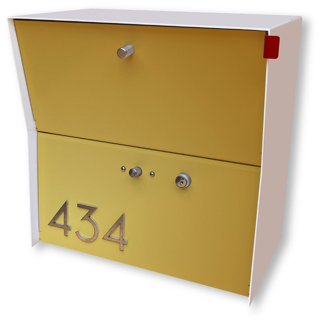 Locking Package Wall Mount Mailbox - White