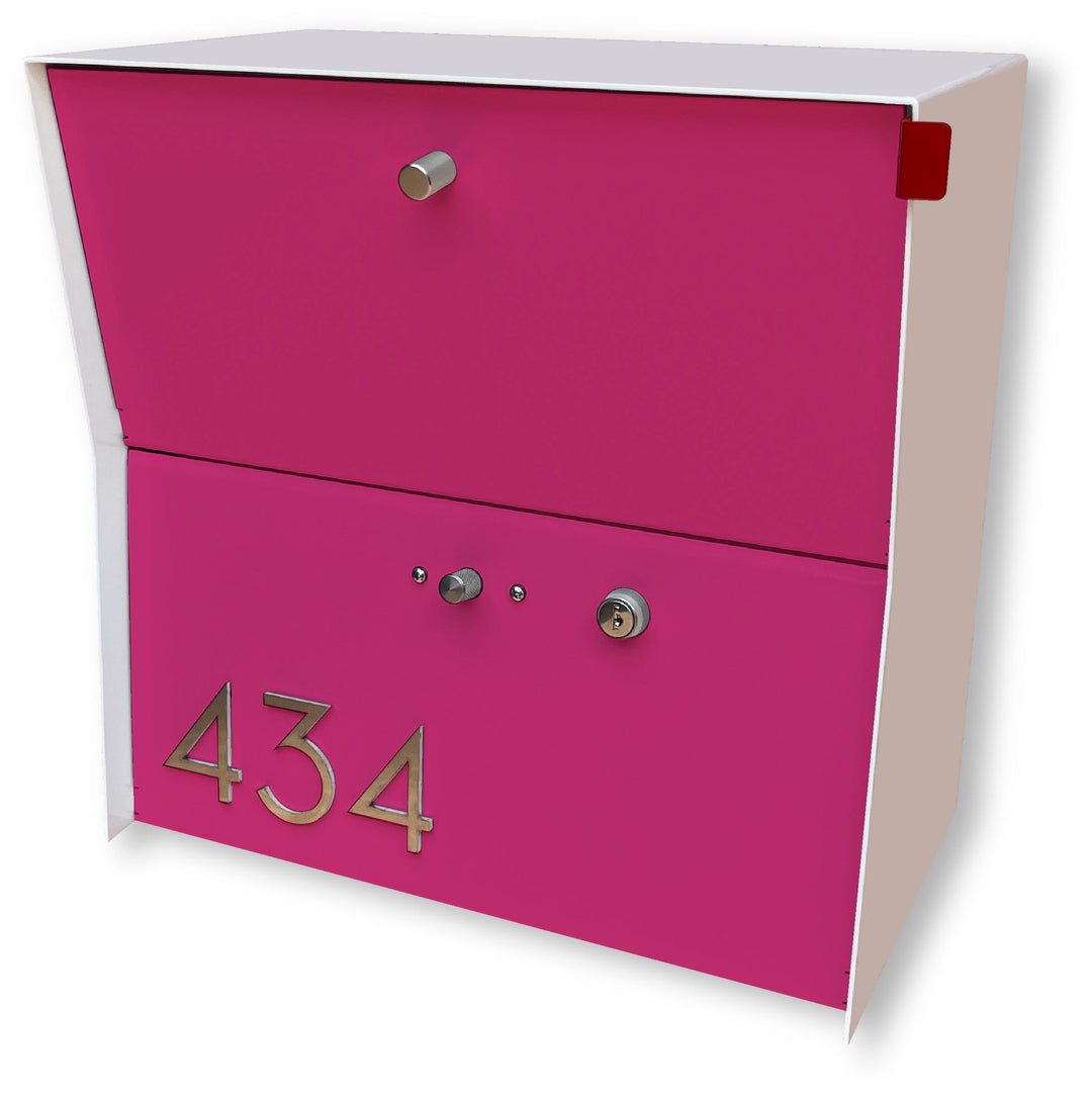 Locking Package Wall Mount Mailbox - White