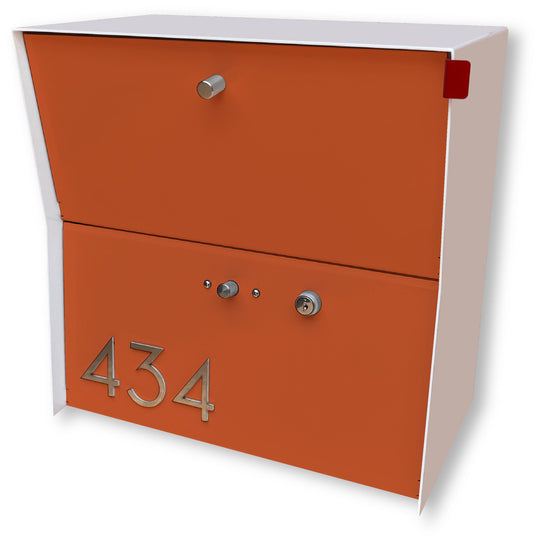 Locking Package Wall Mount Mailbox - White