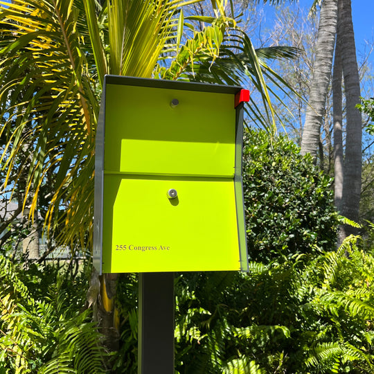 The Retrobox Locking Package Dropbox in - Gray Exterior Color