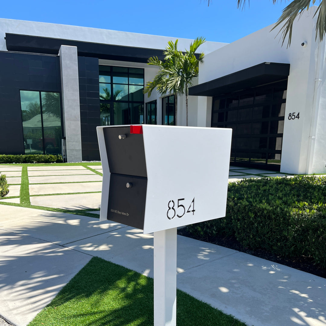The Retrobox Locking Package Dropbox - White Exterior Color