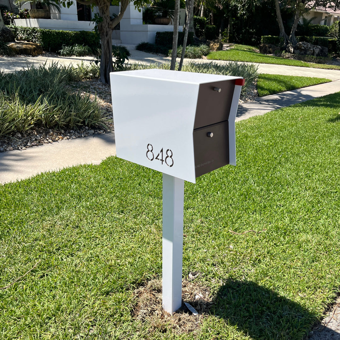 The Retrobox Locking Package Dropbox - White Exterior Color