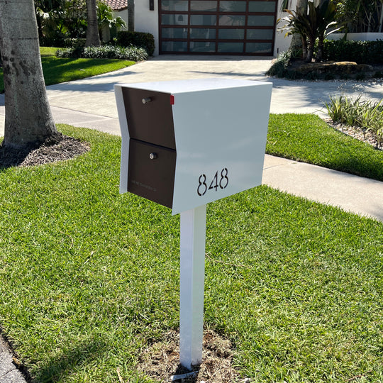 The Retrobox Locking Package Dropbox - White Exterior Color