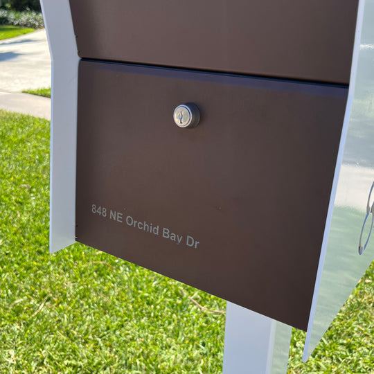 The Retrobox Locking Package Dropbox - White Exterior Color