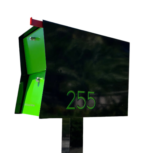 The Retrobox Locking Package Dropbox in - Black Exterior Color