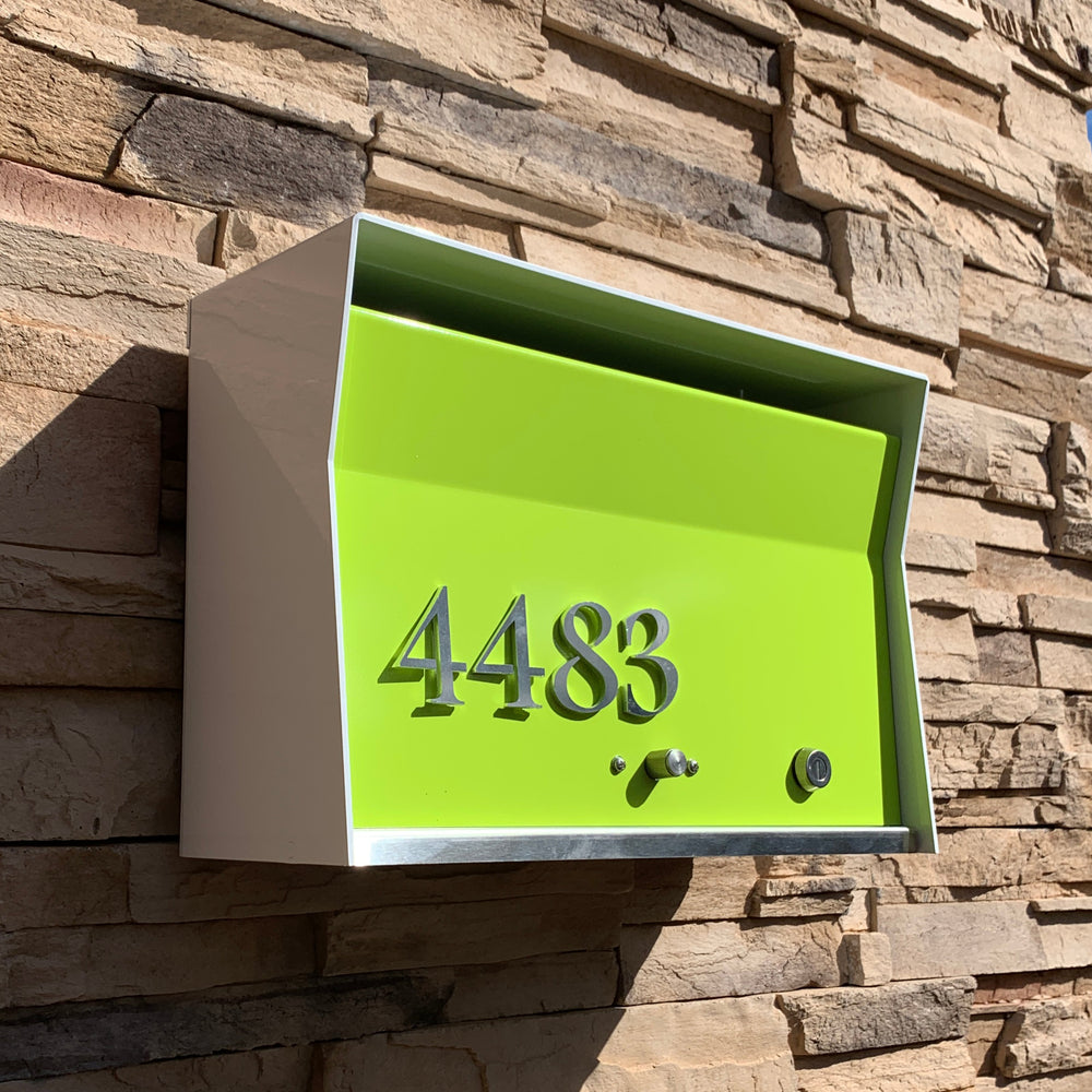 Locking Wall Mount Mailbox - White