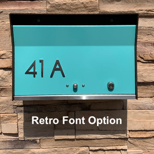 Locking Wall Mounted Mailbox - Brown