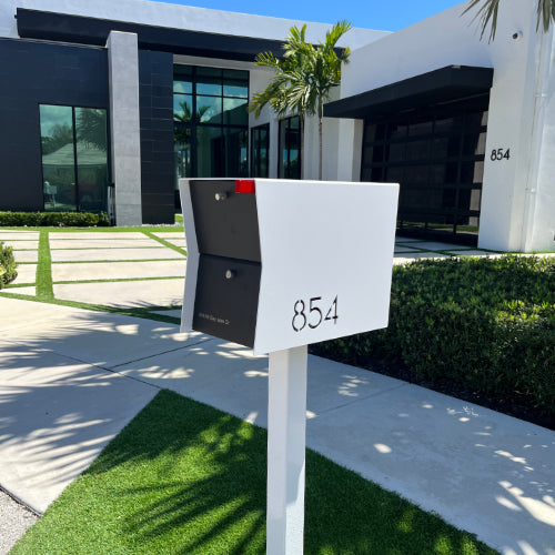 The Retrobox Locking Package Dropbox - White Exterior Color