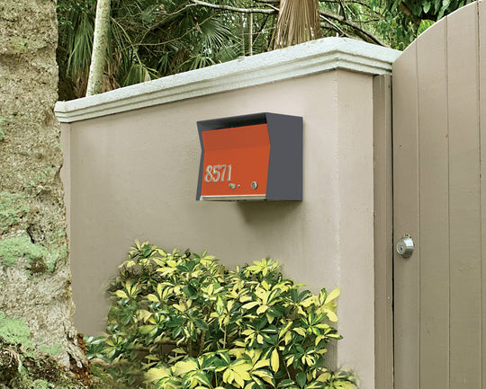 RetroBox Locking Wall Mount Mailbox