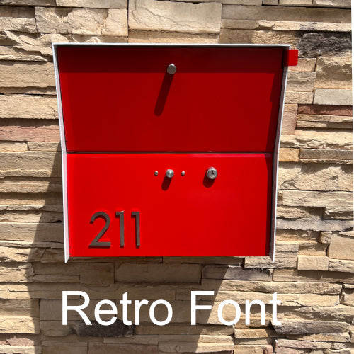 RetroBox Locking Small Package Wall Mounted Mailbox