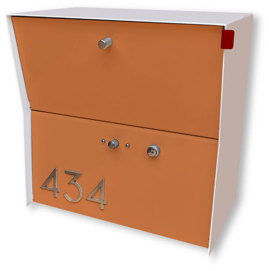 Locking Package Wall Mount Mailbox - White