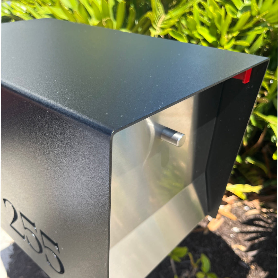 The UpTown Box Locking Package Dropbox  - Black Exterior Color