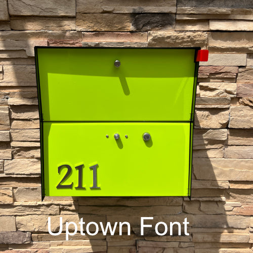 RetroBox Locking Small Package Wall Mounted Mailbox